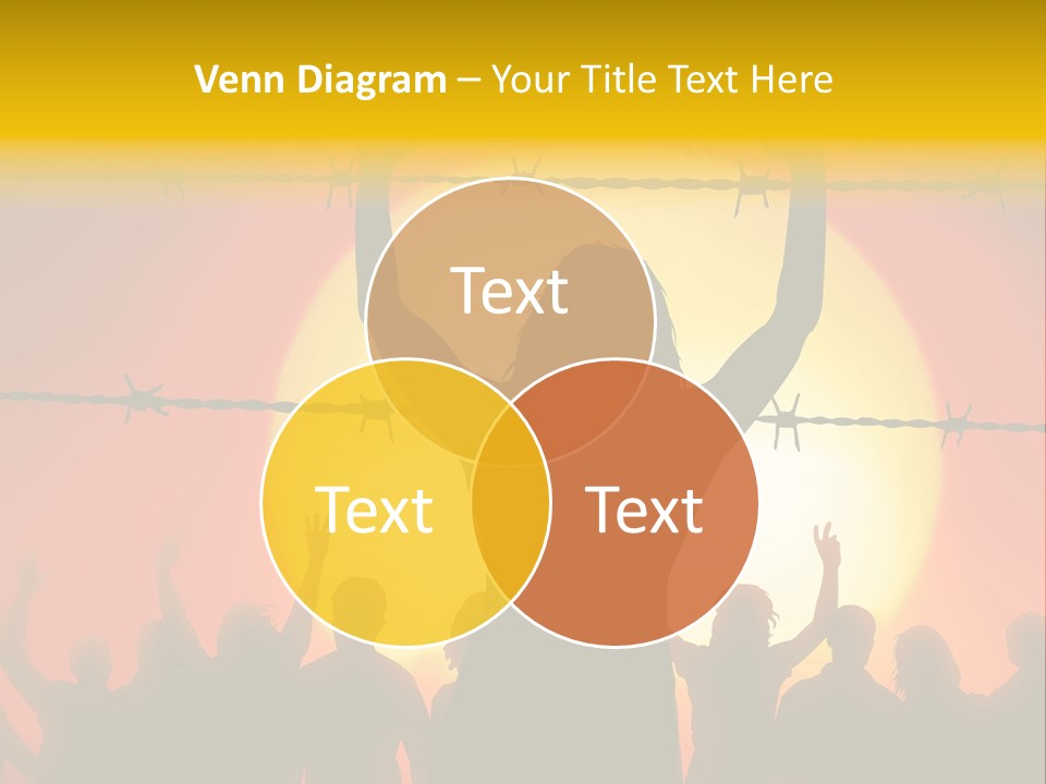 Refugees Free Gaza PowerPoint Template