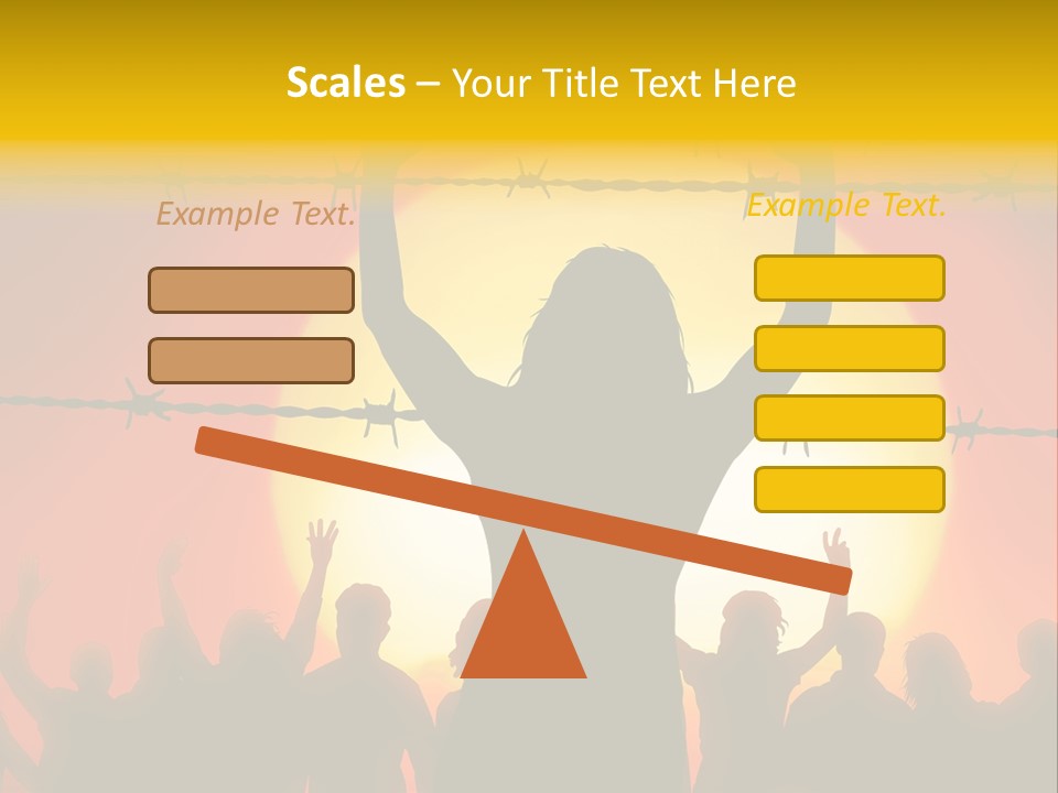 Refugees Free Gaza PowerPoint Template