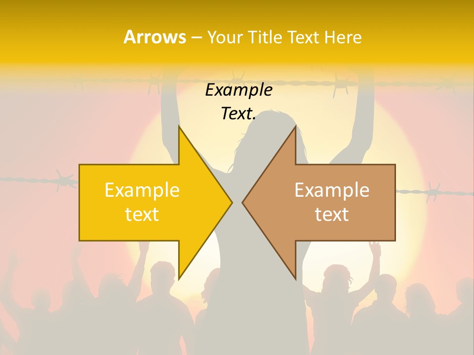 Refugees Free Gaza PowerPoint Template