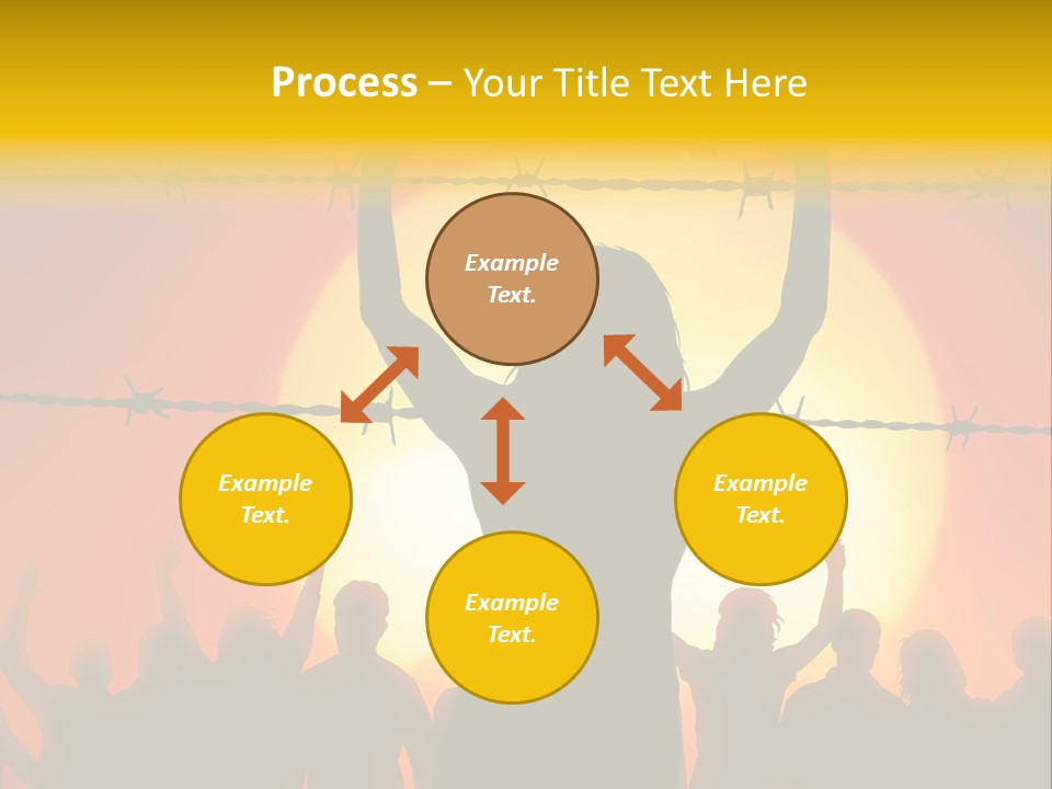 Refugees Free Gaza PowerPoint Template