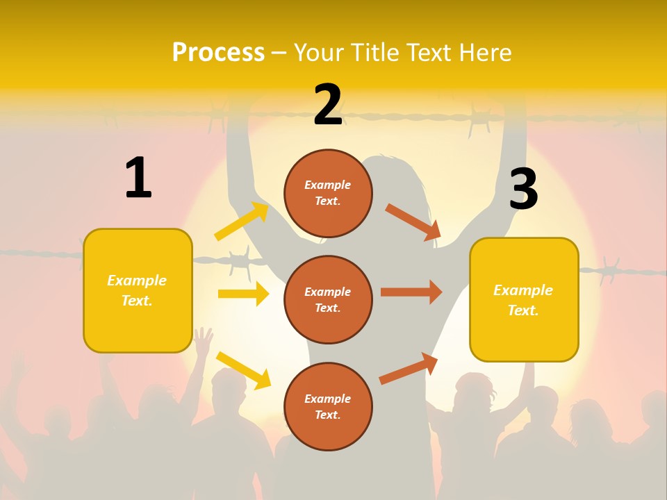Refugees Free Gaza PowerPoint Template