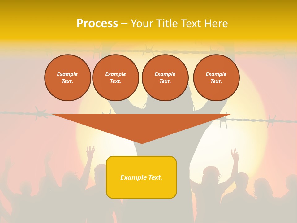 Refugees Free Gaza PowerPoint Template
