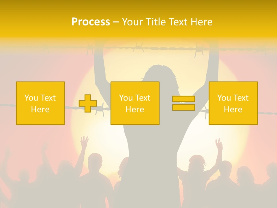 Refugees Free Gaza PowerPoint Template