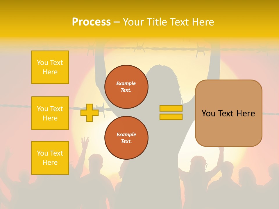 Refugees Free Gaza PowerPoint Template