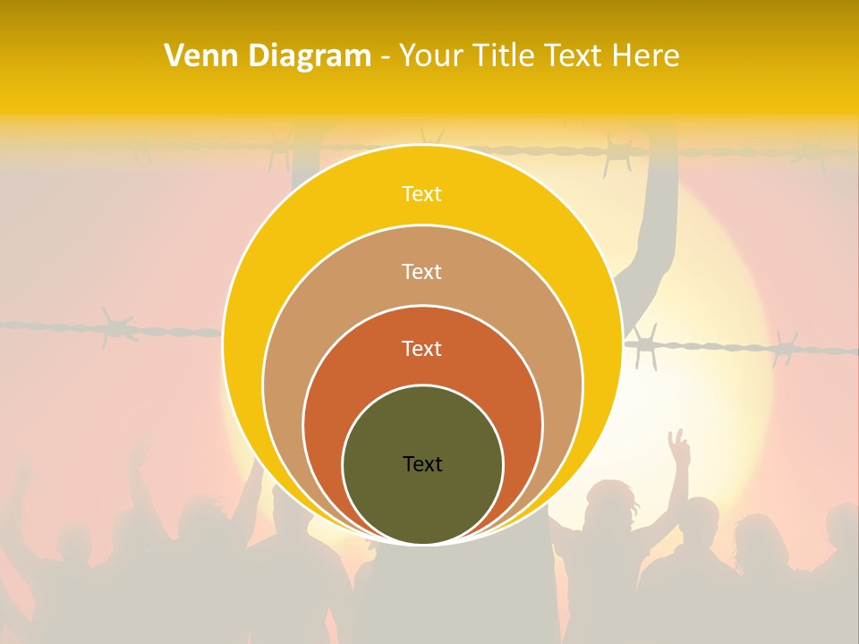 Refugees Free Gaza PowerPoint Template