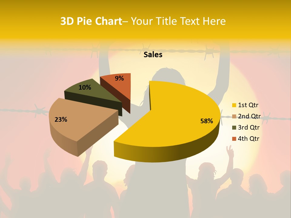 Refugees Free Gaza PowerPoint Template