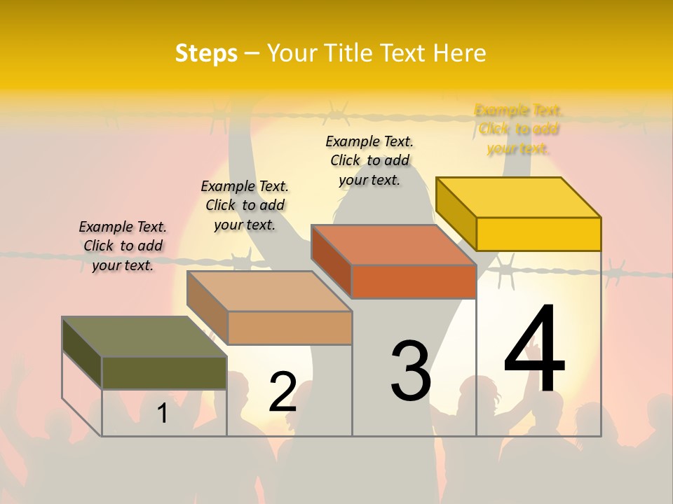 Refugees Free Gaza PowerPoint Template