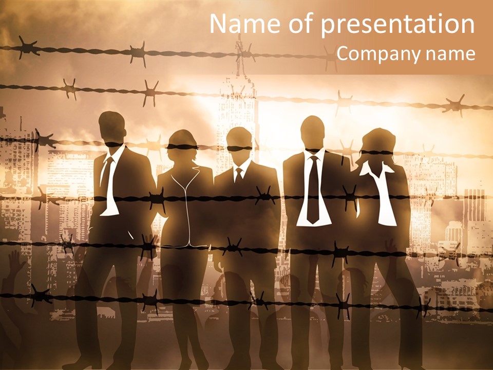 Financing Rapacity War PowerPoint Template