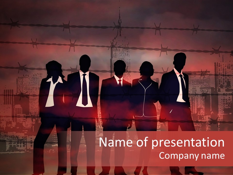 Gang Victims Voracity PowerPoint Template