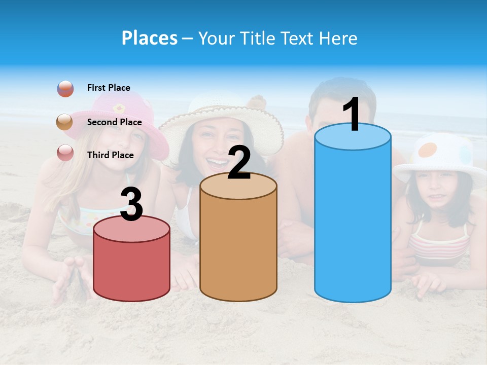 Hats Laying Down Happy PowerPoint Template