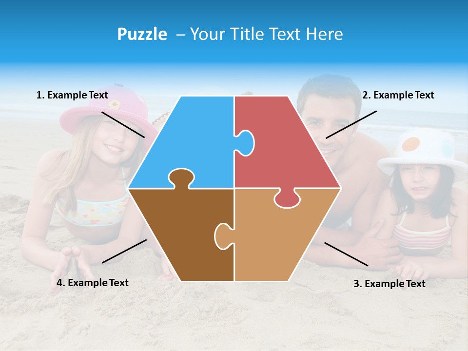 Hats Laying Down Happy PowerPoint Template