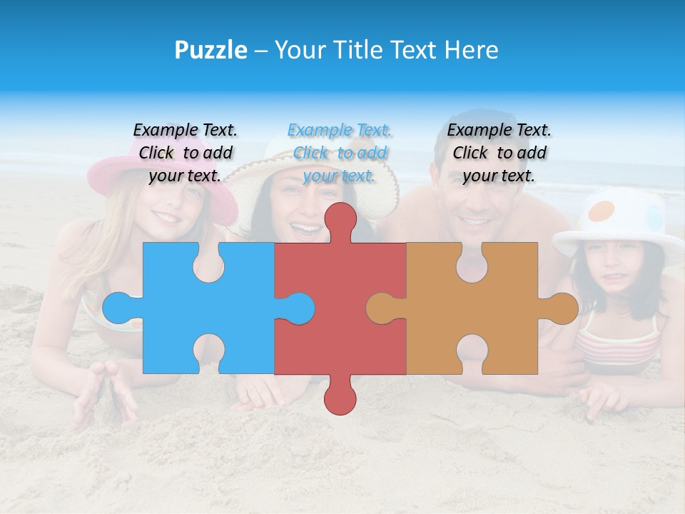 Hats Laying Down Happy PowerPoint Template