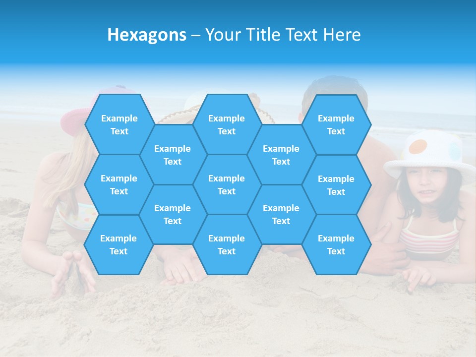 Hats Laying Down Happy PowerPoint Template