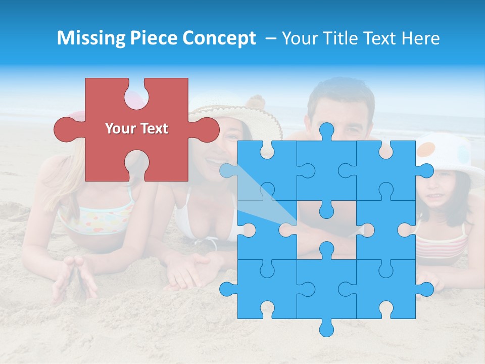 Hats Laying Down Happy PowerPoint Template