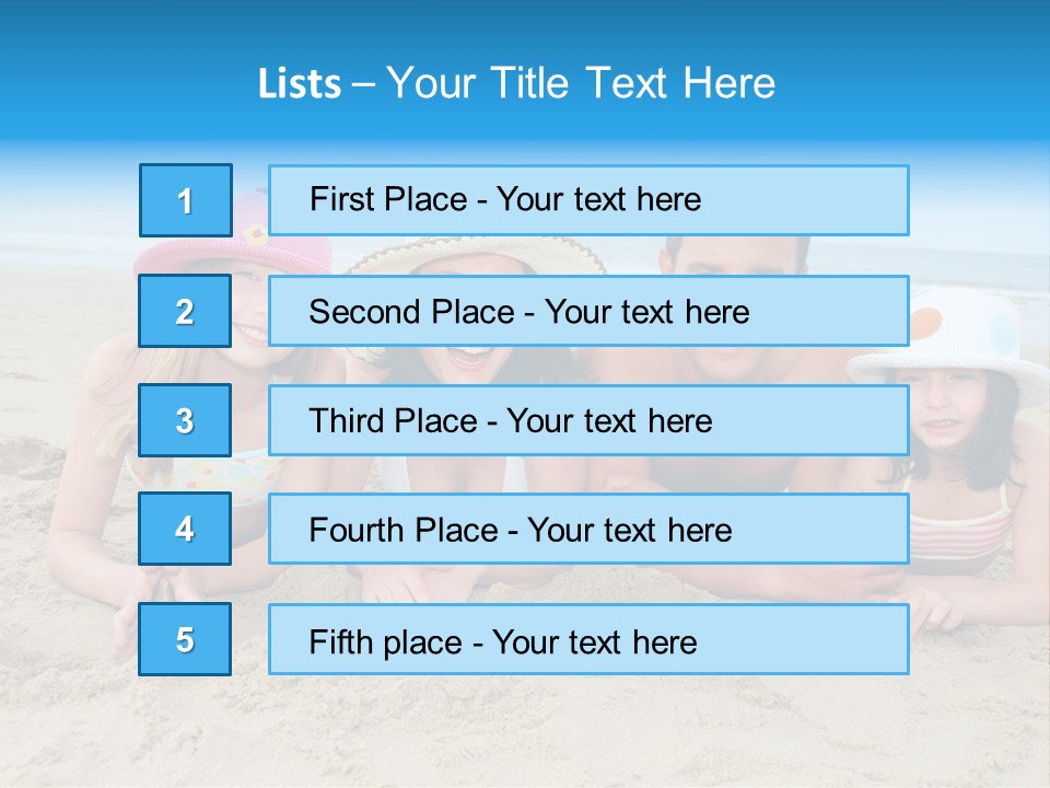 Hats Laying Down Happy PowerPoint Template