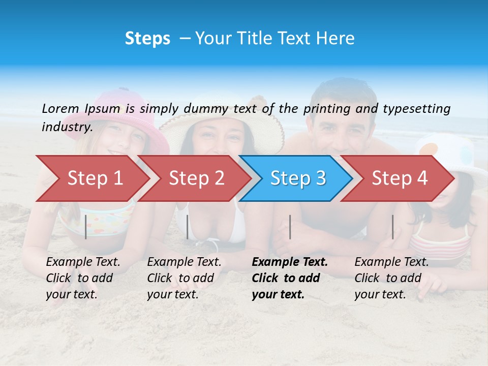 Hats Laying Down Happy PowerPoint Template