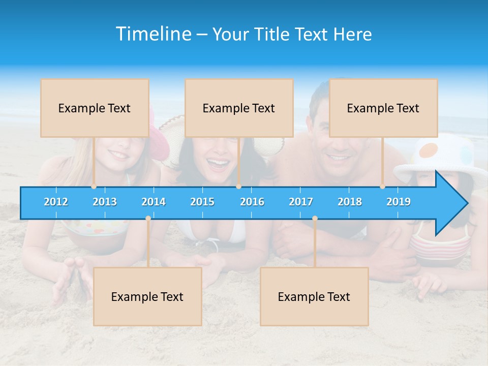 Hats Laying Down Happy PowerPoint Template