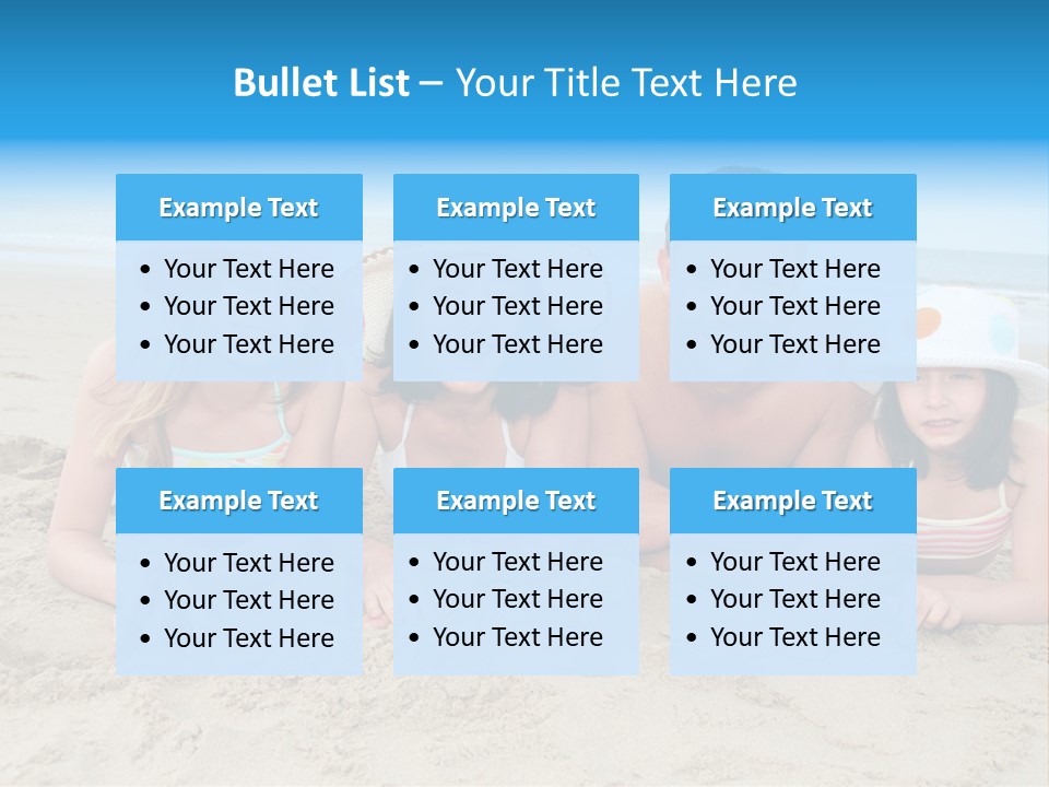 Hats Laying Down Happy PowerPoint Template