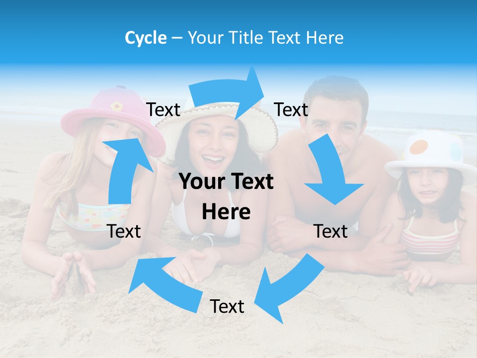 Hats Laying Down Happy PowerPoint Template