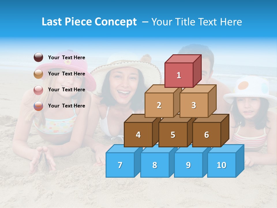 Hats Laying Down Happy PowerPoint Template