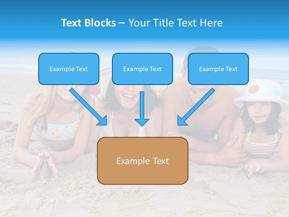 Hats Laying Down Happy PowerPoint Template