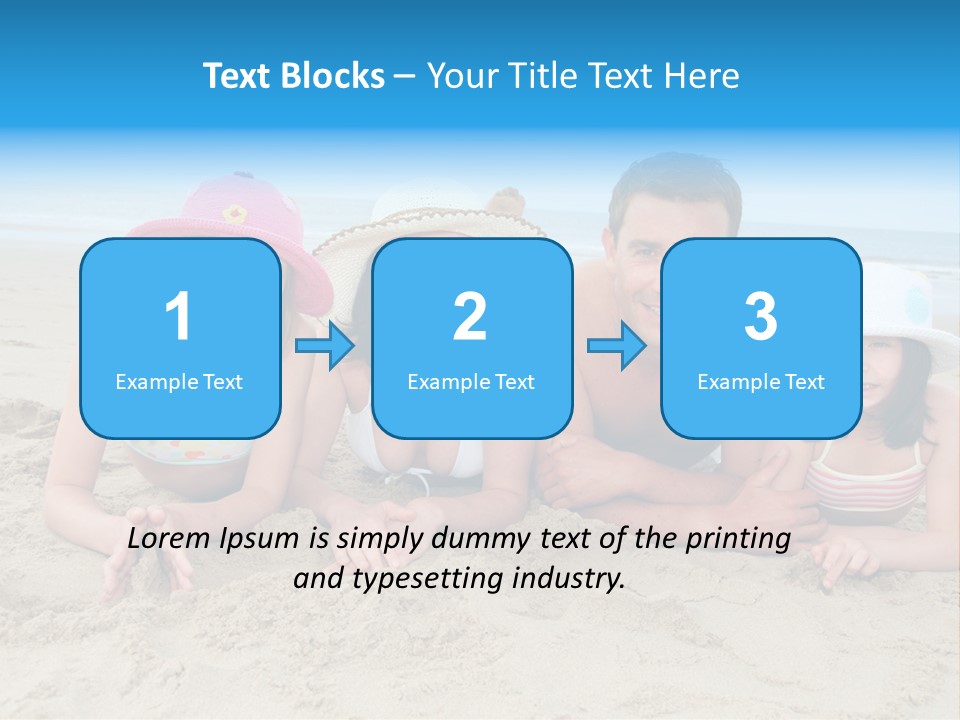 Hats Laying Down Happy PowerPoint Template