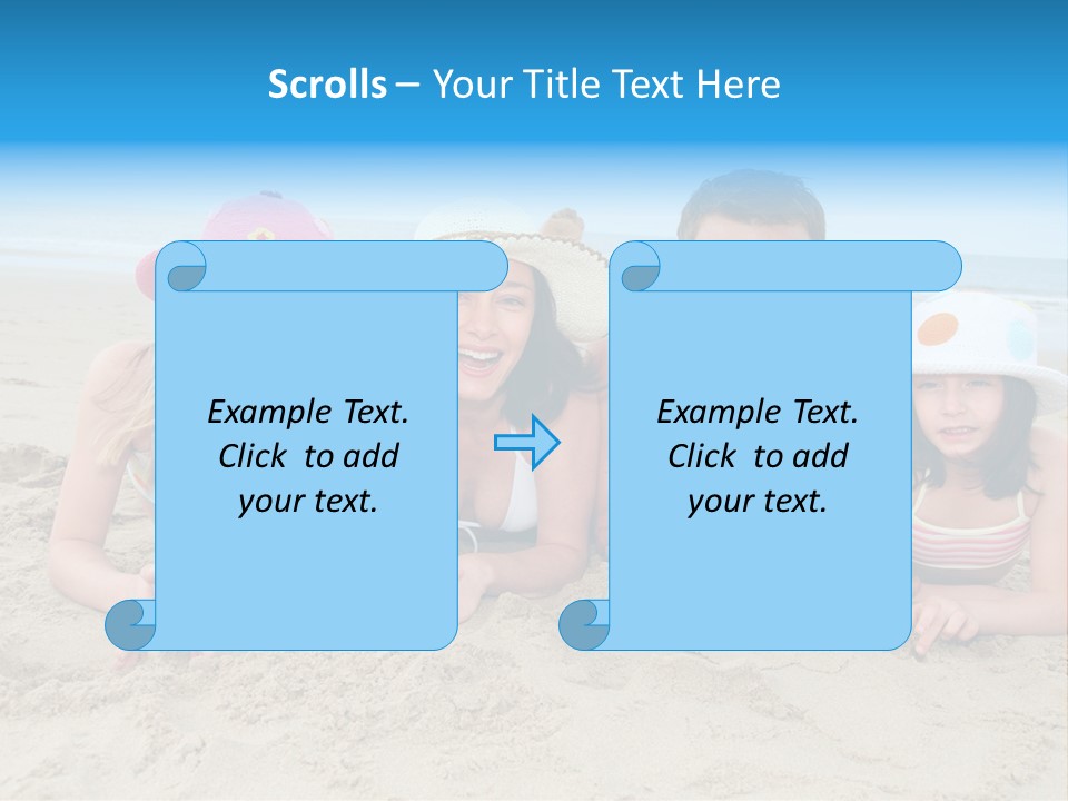 Hats Laying Down Happy PowerPoint Template