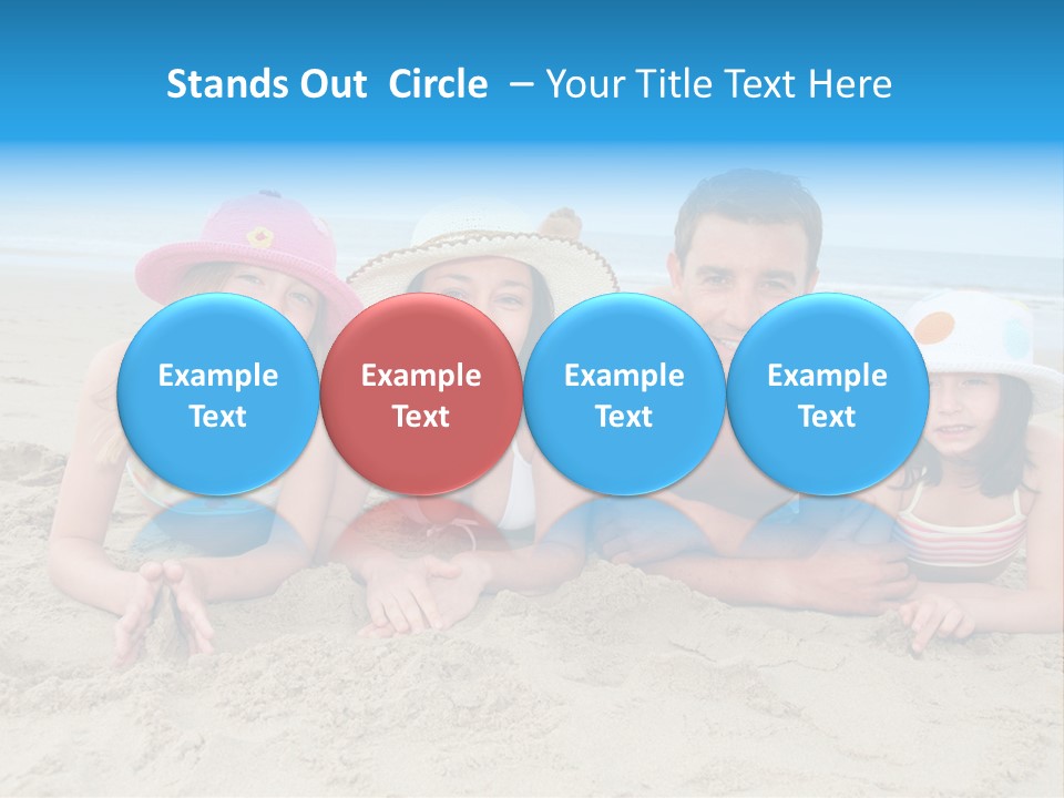 Hats Laying Down Happy PowerPoint Template