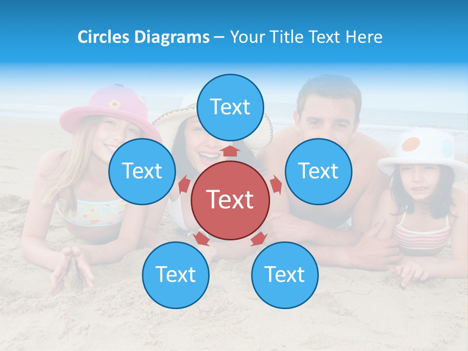 Hats Laying Down Happy PowerPoint Template