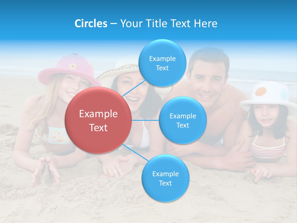 Hats Laying Down Happy PowerPoint Template