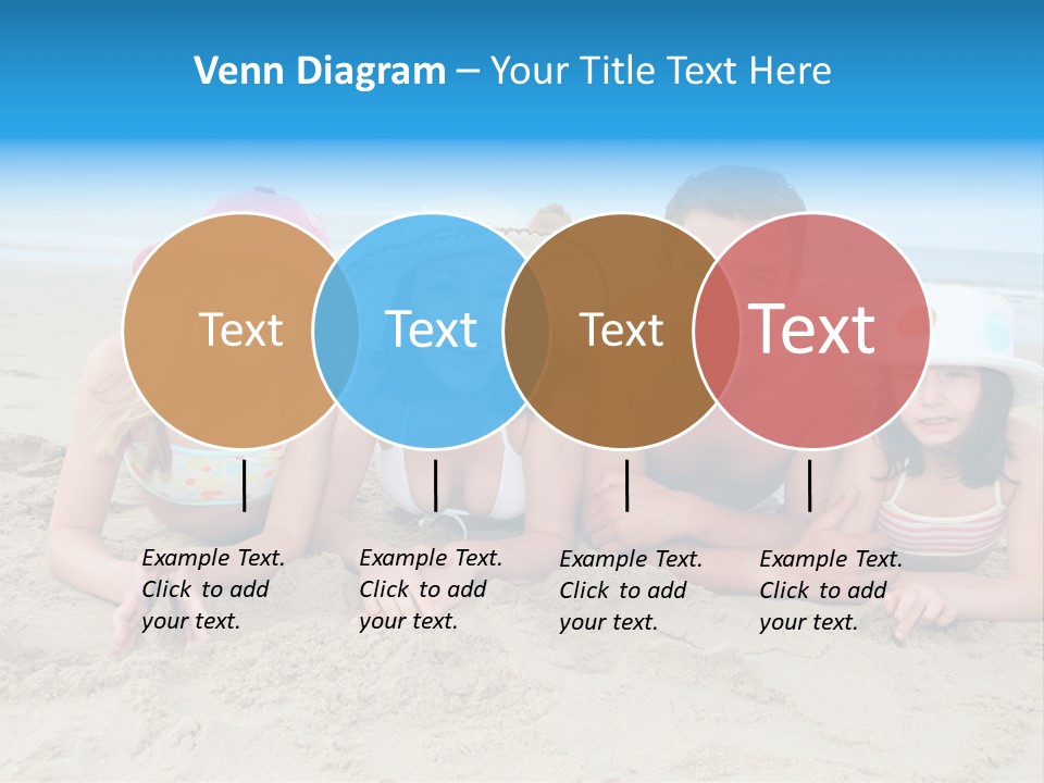 Hats Laying Down Happy PowerPoint Template