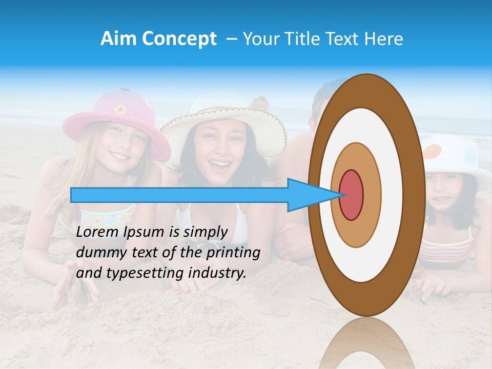 Hats Laying Down Happy PowerPoint Template