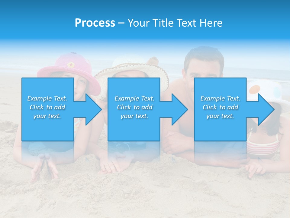 Hats Laying Down Happy PowerPoint Template