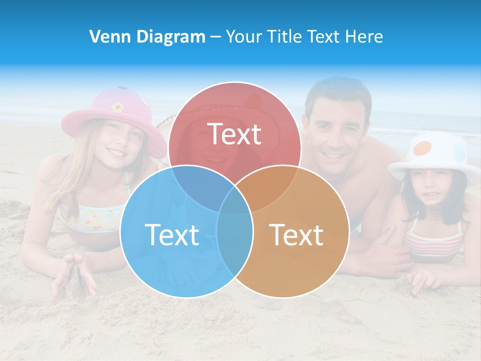 Hats Laying Down Happy PowerPoint Template