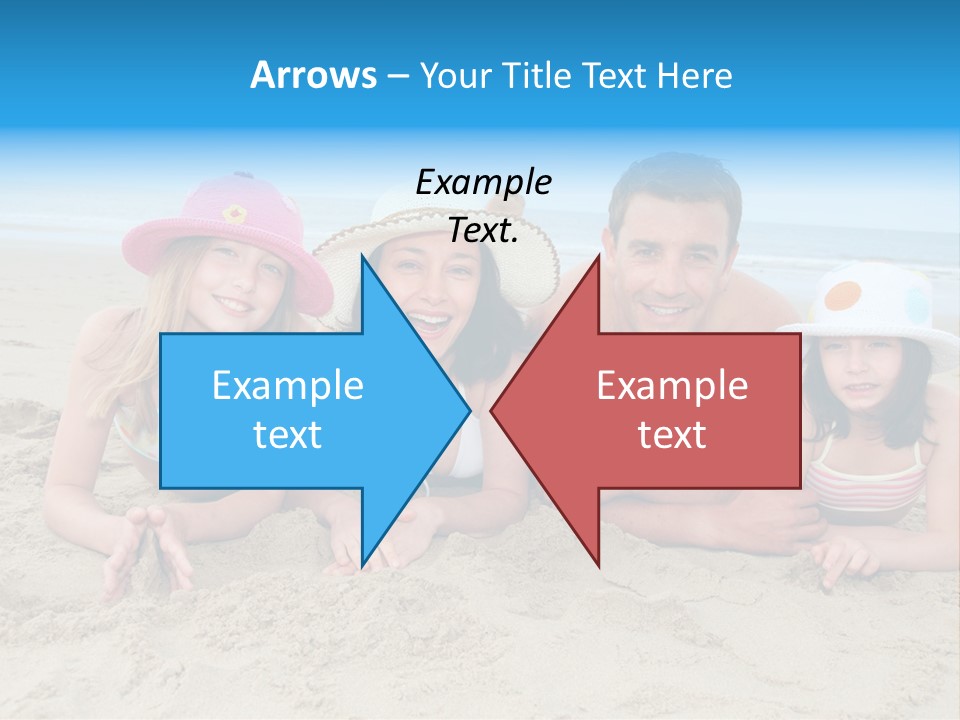 Hats Laying Down Happy PowerPoint Template