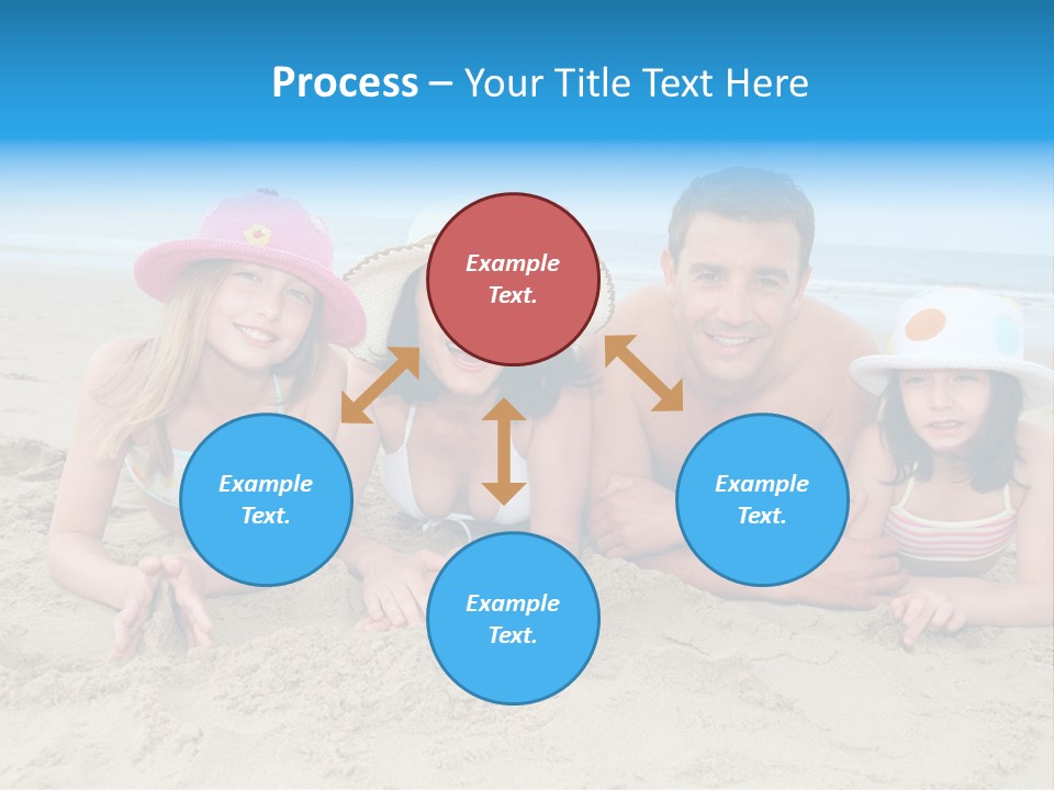 Hats Laying Down Happy PowerPoint Template