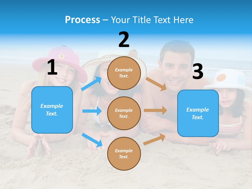 Hats Laying Down Happy PowerPoint Template