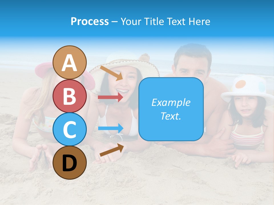 Hats Laying Down Happy PowerPoint Template