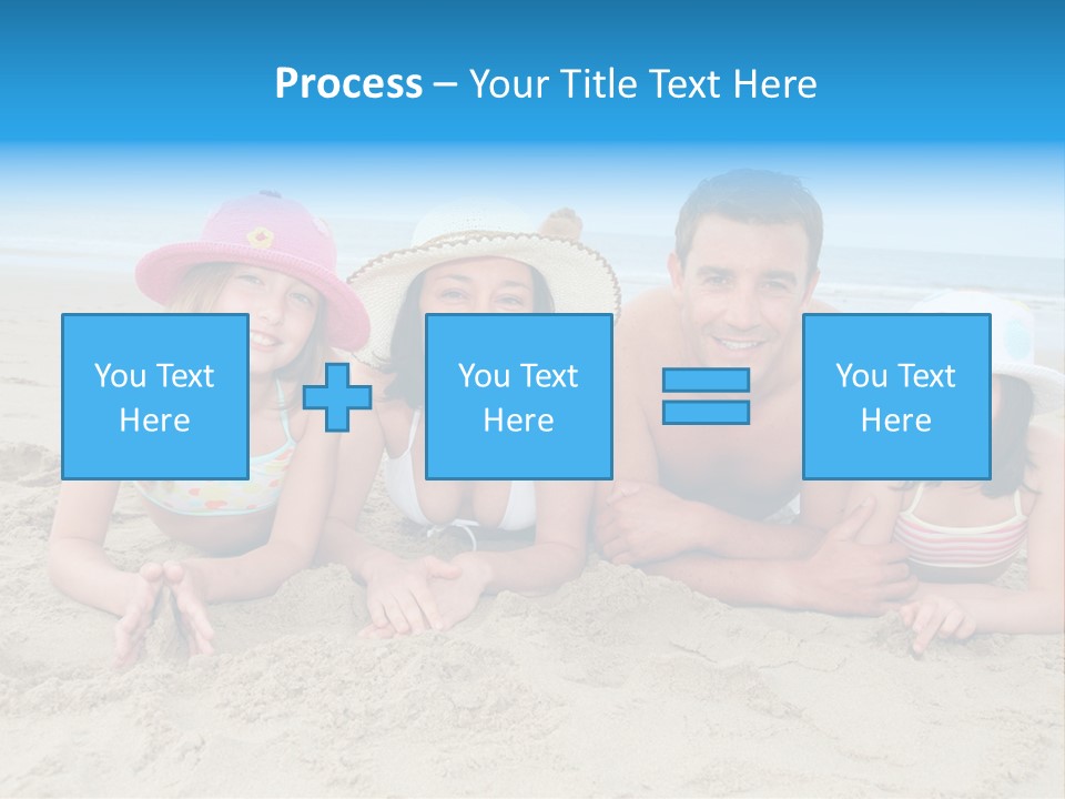 Hats Laying Down Happy PowerPoint Template