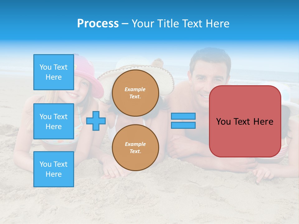 Hats Laying Down Happy PowerPoint Template