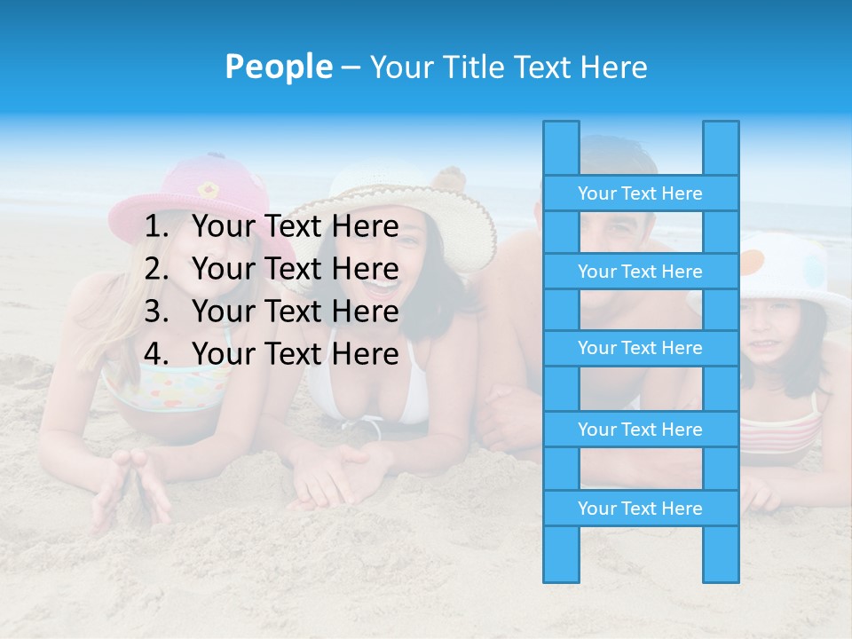 Hats Laying Down Happy PowerPoint Template