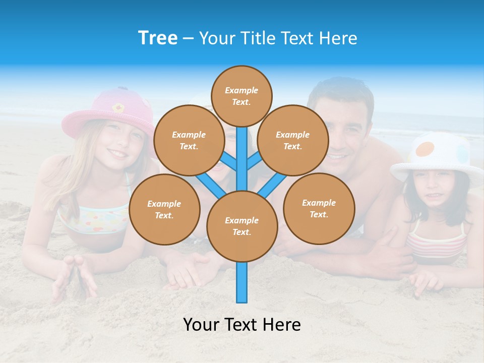 Hats Laying Down Happy PowerPoint Template