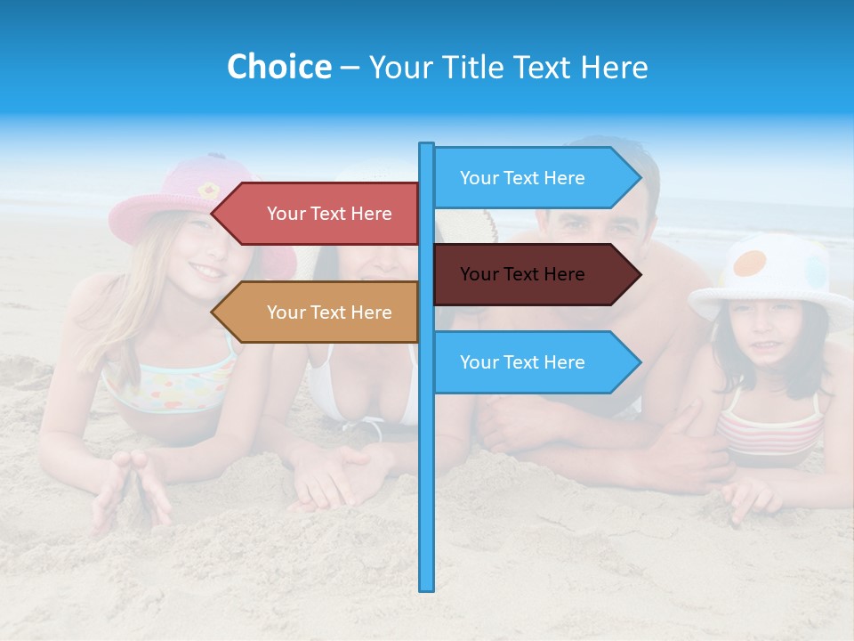 Hats Laying Down Happy PowerPoint Template