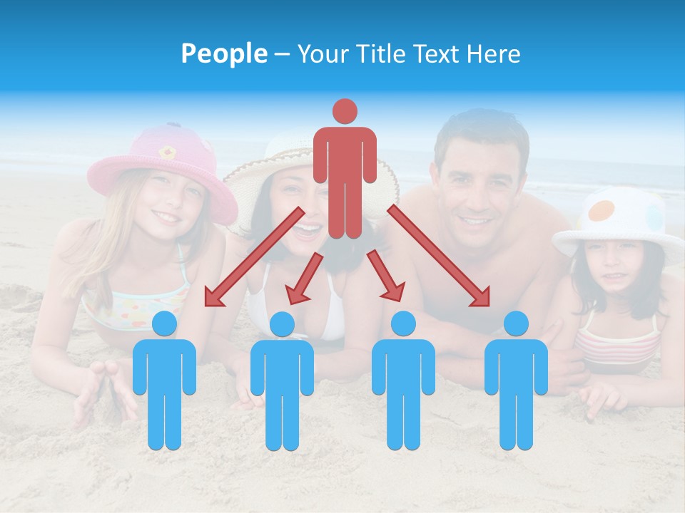 Hats Laying Down Happy PowerPoint Template