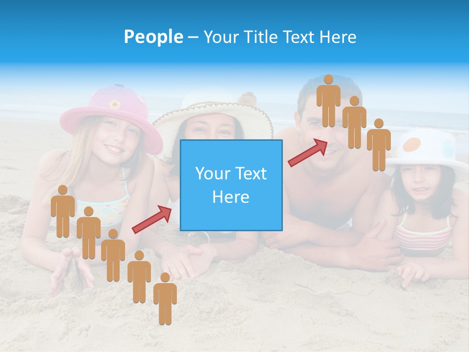 Hats Laying Down Happy PowerPoint Template