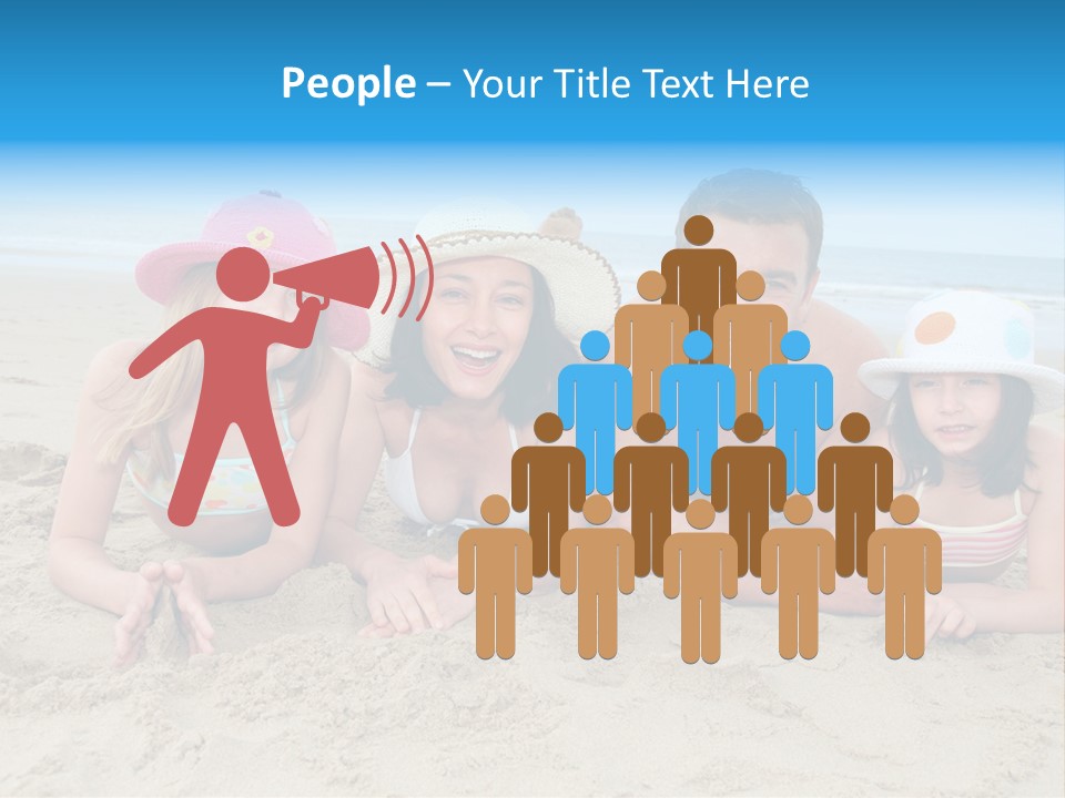 Hats Laying Down Happy PowerPoint Template