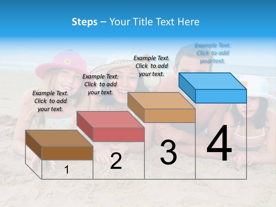 Hats Laying Down Happy PowerPoint Template