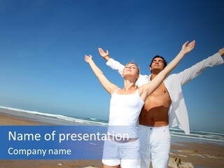 Yoga Person Handsome PowerPoint Template