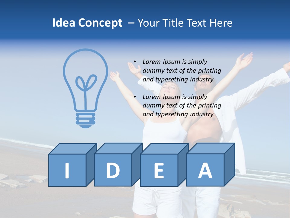 Yoga Person Handsome PowerPoint Template