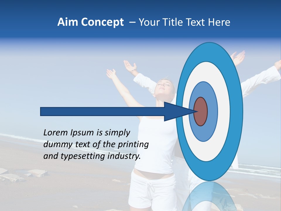 Yoga Person Handsome PowerPoint Template